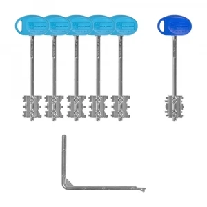 Комплект ключей для перекодируемых замков с торца двери 91.399/T1 MY KEY (60 мм)